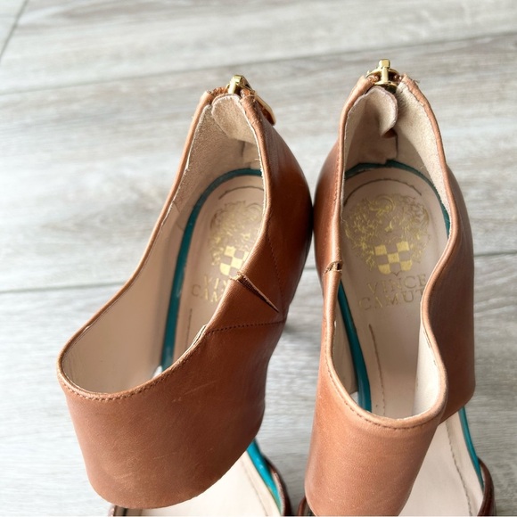 VINCE CAMUTO CANADAY TWO BAND HIGH HEEL PLATFORM SANDAL - Picture 6 of 15